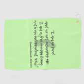 ジェーンアイレ引用文II ゴルフタオル (横)