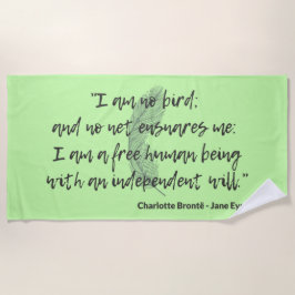 ジェーンアイレ引用文II ビーチタオル