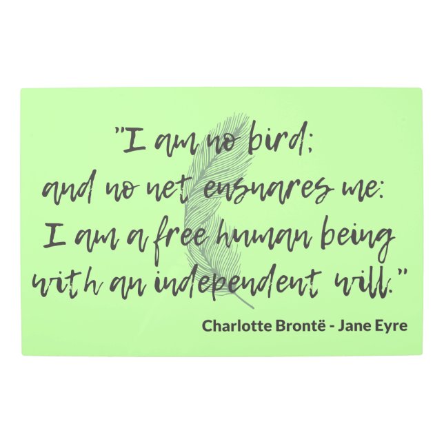 ジェーンアイレ引用文II メタルプリント (正面)