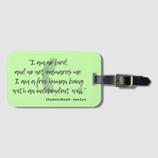 ジェーンアイレ引用文II ラゲッジタグ (正面横)