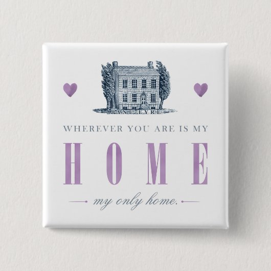 ジェーンアイレ – マイオンリーホームハウス 缶バッジ (正面)