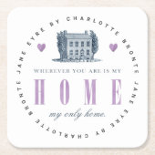 ジェーンアイレ – マイオンリーホーム – ヴィンテージ スクエアペーパーコースター (正面)
