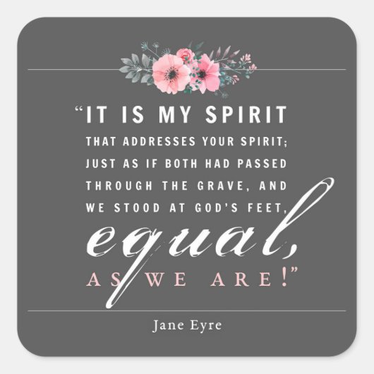 ジェーンアイレ – 今のまま – ブラック スクエアシール (正面)