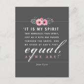 ジェーンアイレ – 今のまま – ブラック ポストカード (正面)