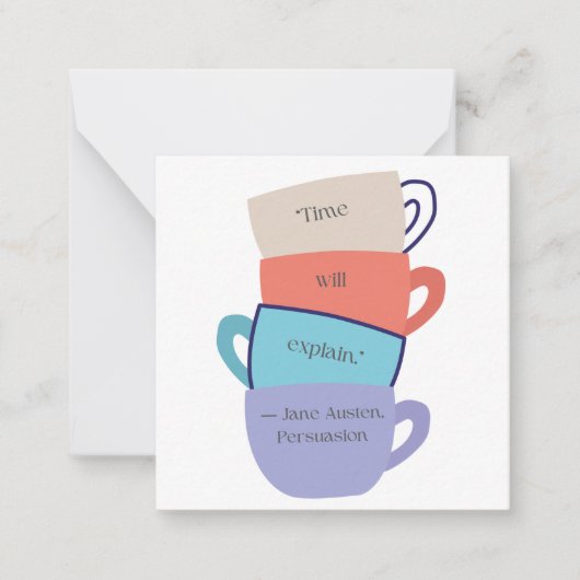 ジェーンアウステンインスパイアトノートカード ノートカード (正面)