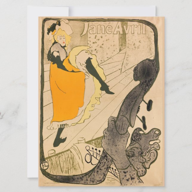 ジェーンアヴリル・アンリ・デ・トゥールーズ・ロートレック (正面)