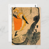 ジェーンアヴリルbyトゥールーズ・ロートレック ポストカード (正面/裏面)