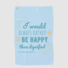 ジェーンエア引用文I -ブルーエディション ゴルフタオル