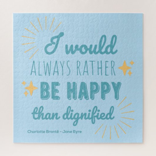 ジェーンエア引用文I -ブルーエディション ジグソーパズル (縦)