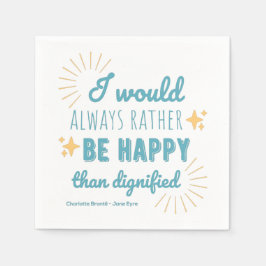 ジェーンエア引用文I -ブルーエディション スタンダードカクテルナプキン