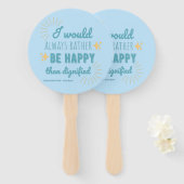 ジェーンエア引用文I -ブルーエディション ハンドファン (正面&裏面)