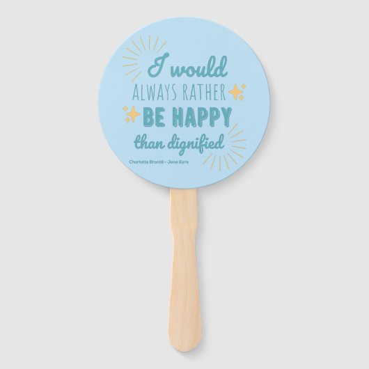 ジェーンエア引用文I -ブルーエディション ハンドファン (正面)