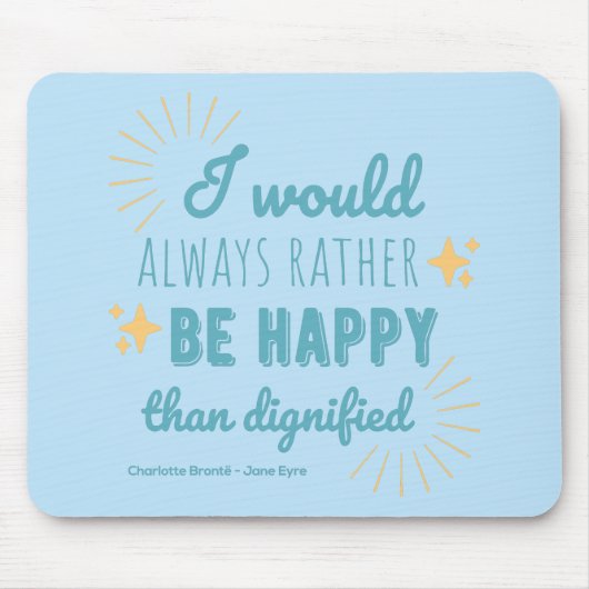 ジェーンエア引用文I -ブルーエディション マウスパッド (正面)