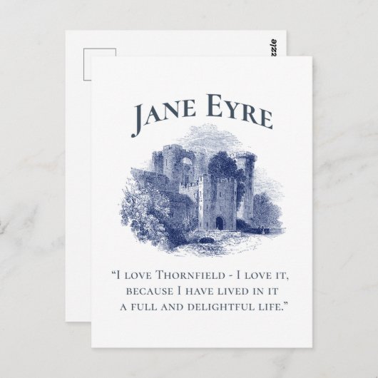 ジェーンエア – アイラブソーンフィールド – キャッスル ポストカード (正面/裏面)