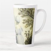 ジェーンオースティンのポートレート+引用文マグネットコーヒーマグ カフェラテマグ (右)