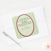 ジェーンオースティンカスタマイズ蔵書票 スクエアシール (封筒)