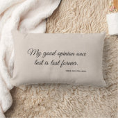 ジェーンオースティンプライドと偏見引用文 ランバークッション (ブランケット)