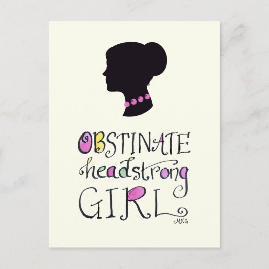 ジェーンオースティンプライド&偏見ハンドレット ポストカード (正面)