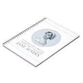 ジェーンオースティンポートレートと引用文オン読ズ ノートブック (左側)