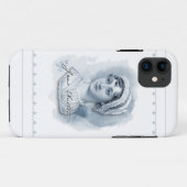 ジェーンオースティンポートレートと署名 Case-Mate iPhoneケース (裏面(横))
