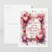 ジェーンオースティン引用文もし – 私はより少ないポストカードを愛した ポストカード (正面/裏面)