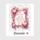 ジェーンオースティン引用文もし – 私はより少なくあなたを愛した シール (シート)