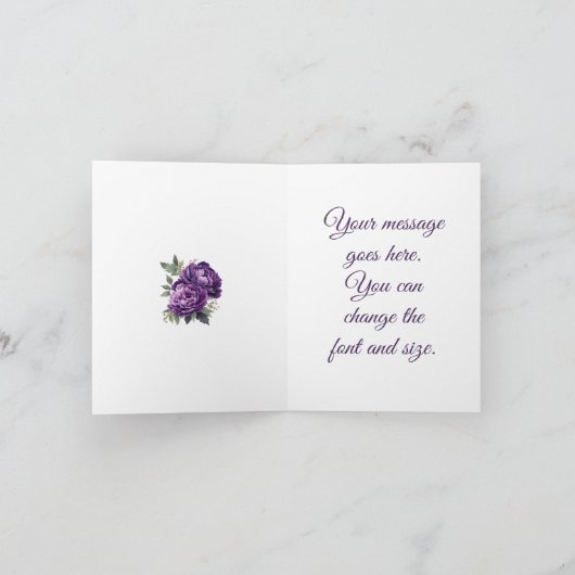 ジェーンオースティン引用文海外グリーティングで冒険を求める カード (内部)