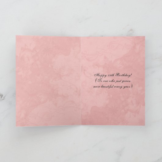 ジェーンオースティン引用文誕生日カーカスタマイズド カード (内部)