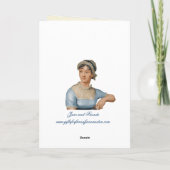 ジェーンオースティン書引用文自分の誕生日カード カード (裏面)