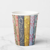 ジェーンオースティン&彼女の小説紙カップ 紙コップ (裏面)