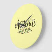 ジェーンオーステンイエローフローラオーステナイト ラージ壁時計 (傾斜)