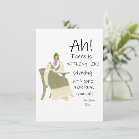 ジェーンオーステンエマホーム心地よい引用文 招待状 (スタンド正面)