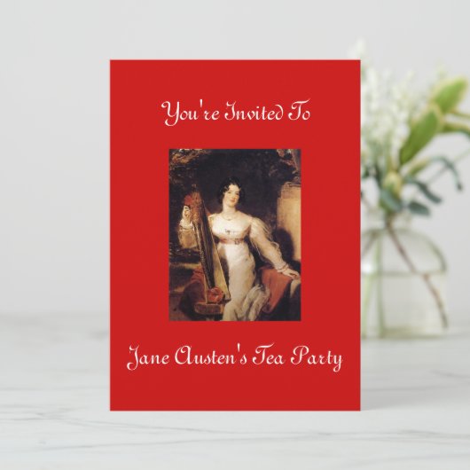 ジェーンオーステンズティーパーティの招待状2 招待状 (スタンド正面)