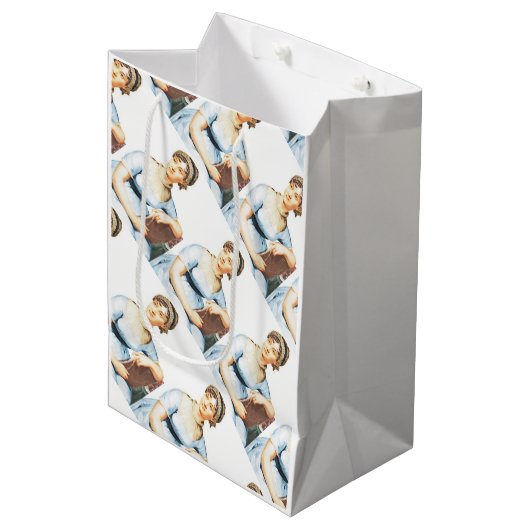 ジェーンオーステンテーマパーティー抱き枕 ミディアムペーパーバッグ (正面アングル)