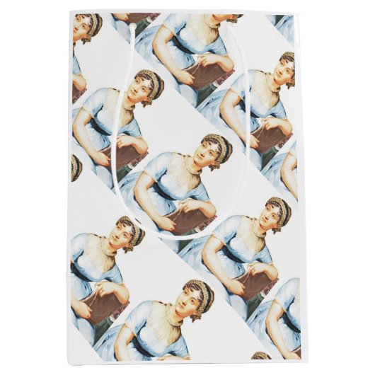 ジェーンオーステンテーマパーティー抱き枕 ミディアムペーパーバッグ (正面)