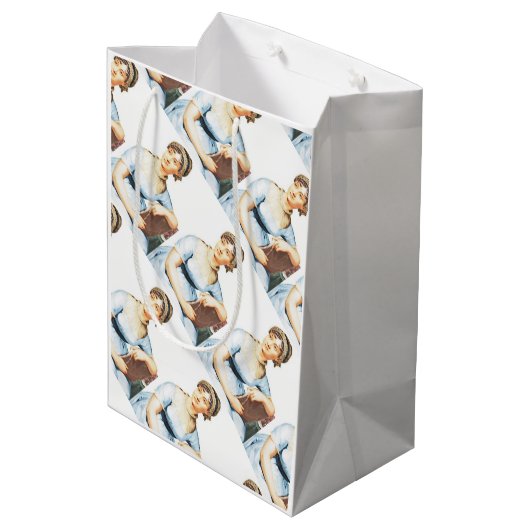 ジェーンオーステンテーマパーティー抱き枕 ミディアムペーパーバッグ (裏面アングル)