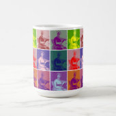 ジェーンオーステンポップ・アートのアートカラフル魔法コーヒーマグ モーフィングマグカップ (中央)