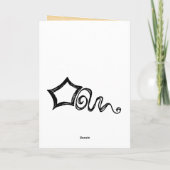 ジェーンオーステン引用文誕生日カード カード (裏面)