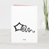 ジェーンオーステン引用文誕生日カード カード (裏面)