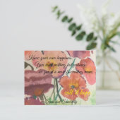 ジェーンオーステン引用文静止 ポストカード (スタンド正面)