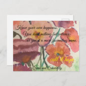 ジェーンオーステン引用文静止 ポストカード (正面/裏面)