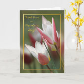 ジェーンチューリップの女性母の日 カード (黄色い花)