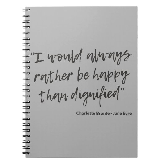 ジェーン引用文I ノートブック (正面)