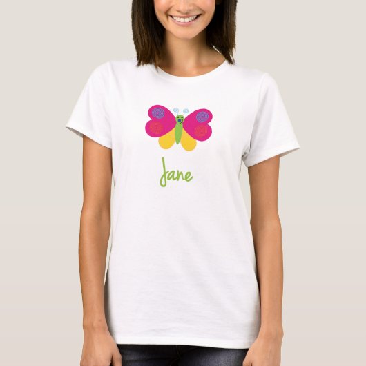 ジェーン蝶 Tシャツ (正面)