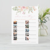 ジェーン赤面フローラどこ彼らはブライダルゲームカード 招待状 (スタンド正面)