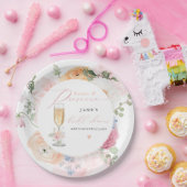 ジェーン赤面フローラ花びら&プロセッコブライダルシャワー ペーパープレート (パーティー)