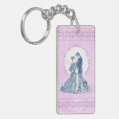 ジェーン・アイレとエドワード・ロチェスターパイロット・ピンク キーホルダー (正面左)