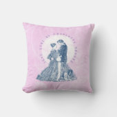 ジェーン・アイレとエドワード・ロチェスターパイロット・ピンク クッション (正面)