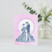 ジェーン・アイレとエドワード・ロチェスターパイロット・ピンク ポストカード (スタンド正面)