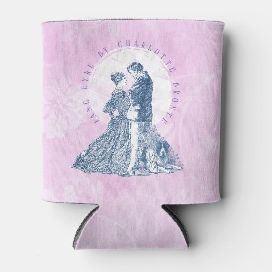 ジェーン・アイレとエドワード・ロチェスターパイロット・ピンク 缶クーラー (正面)